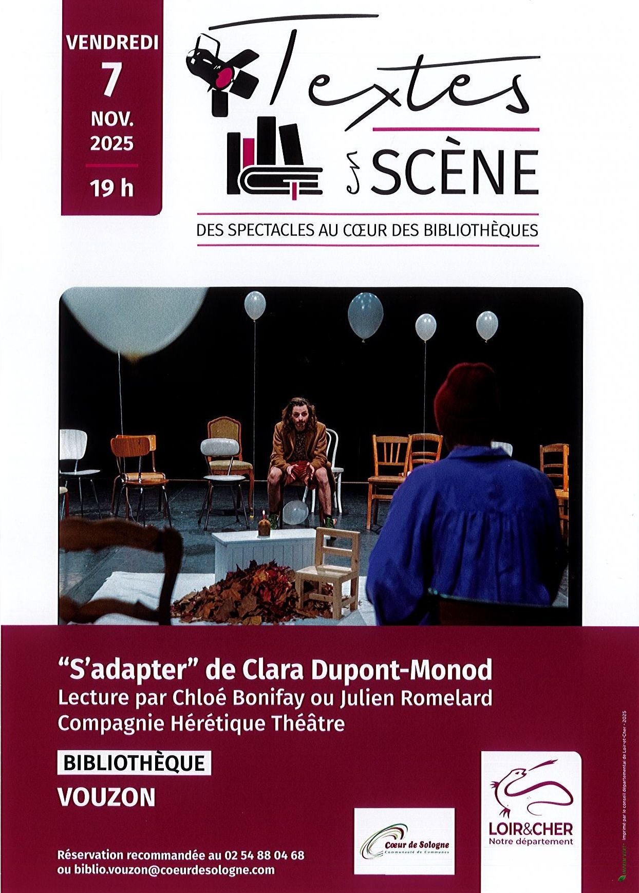 Affiche texte en scene 2025