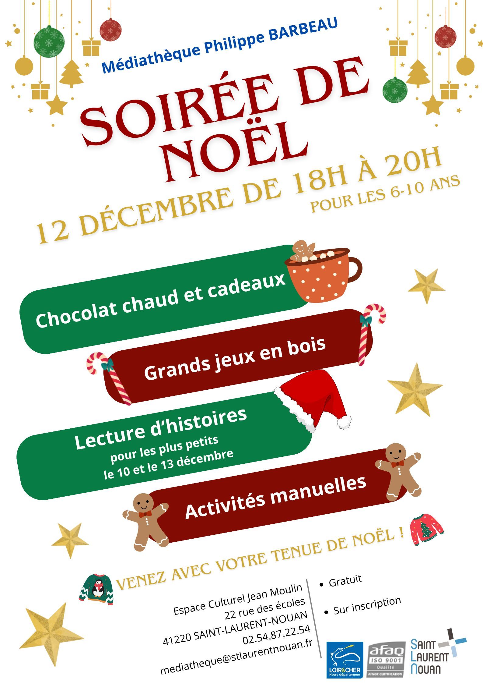 Soirée de Noël à la médiathèque